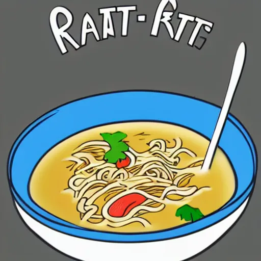 Image similar to graphic art for a container of rat-flavored ramen