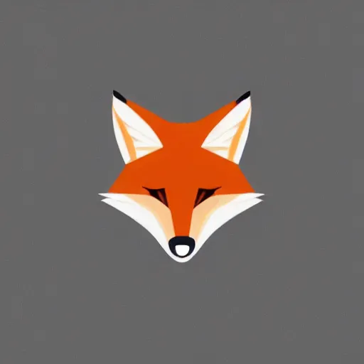 Image similar to professional logo of a fox, high quality, HD, minimalist, 8K, famous