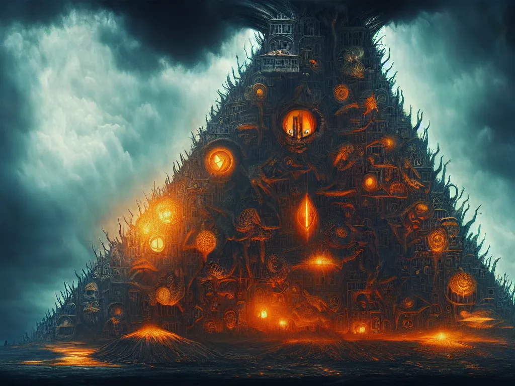 Image similar to highly detailed photo of apocalypse, trending on deviantart, neo surrealism, sharp focus, 4 k, a lot of little details, octane, masterpiece, art by remedios varo