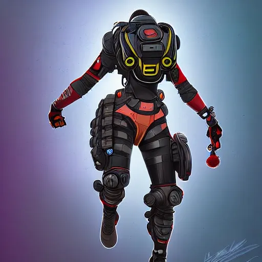 Image similar to octane from apex legends, digital art, character design, masterpiece