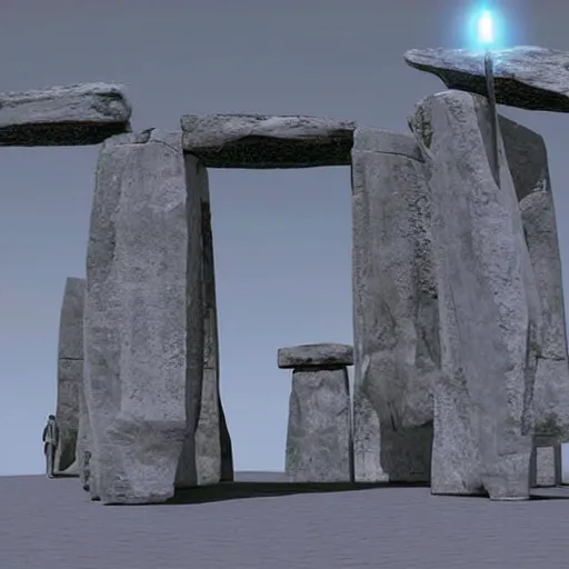 Image similar to if stonehenge was in star wars, concept art.