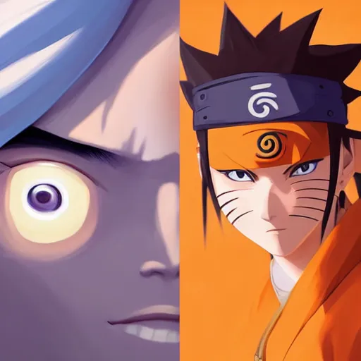 Image similar to face icon stylized minimalist naruto, loftis, cory behance hd by jesper ejsing, by rhads, makoto shinkai and lois van baarle, ilya kuvshinov, rossdraws global illumination