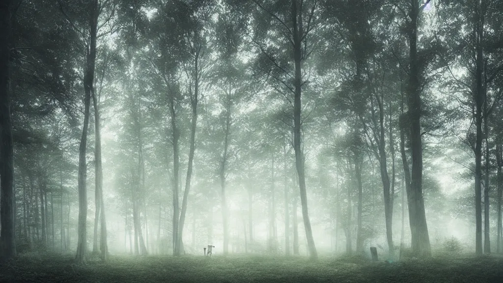 Image similar to [ a cottage in the woods. ] artgerm, mikko lagerstedt, zack snyder, tokujin yoshioka