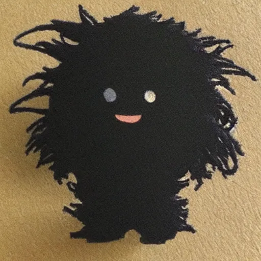 Prompt: soot sprite in the style of studio ghibli