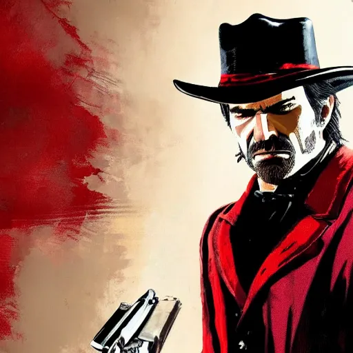 Image similar to Vampire in red dead redemption 2 4K quality