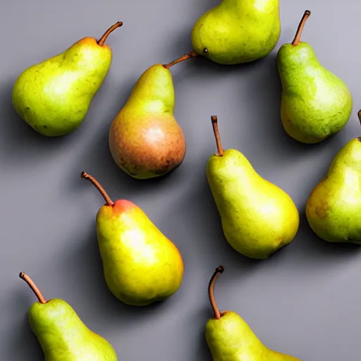 Image similar to A set of pears on a website