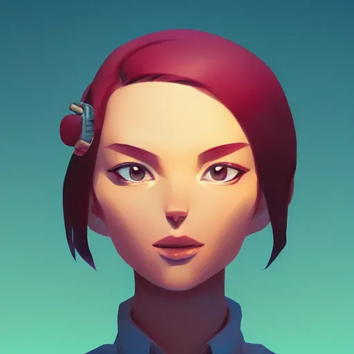 Image similar to face icon stylized minimalist pax, loftis, cory behance hd by jesper ejsing, by rhads, makoto shinkai and lois van baarle, ilya kuvshinov, rossdraws global illumination