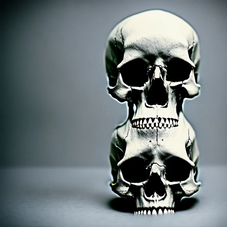 Image similar to centered rule of thirds 5 0 mm film still of a human skull