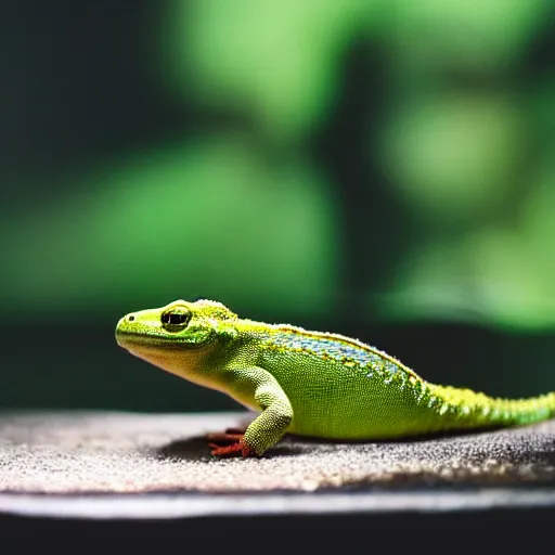 Image similar to gecko sitting inside a terrarium