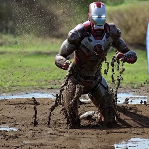 Image similar to ironman play in mud