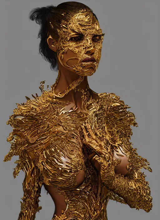 Prompt: sculpture made of flame, portrait, female, future, torch, fire, harper's bazaar, vogue, fashion magazine, intricate, concept art, close up, ornate, luxury, elite, elegant, trending on artstation, by ruan jia, by Kenneth Willardt, by ross tran, by WLOP, by Andrei Riabovitchev,