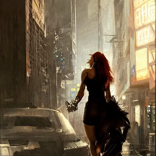 Image similar to bella thorne and megan fox waling, hyperrealistic full figure, bladerunner street, art of elysium by jeremy mann and frank frazetta, fantasy art, photo realistic, dynamic lighting, artstation, full figure poster, volumetric lighting, very detailed face, 4 k, award winning