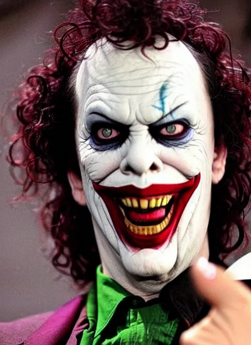 Prompt: Tim Curry as the Joker