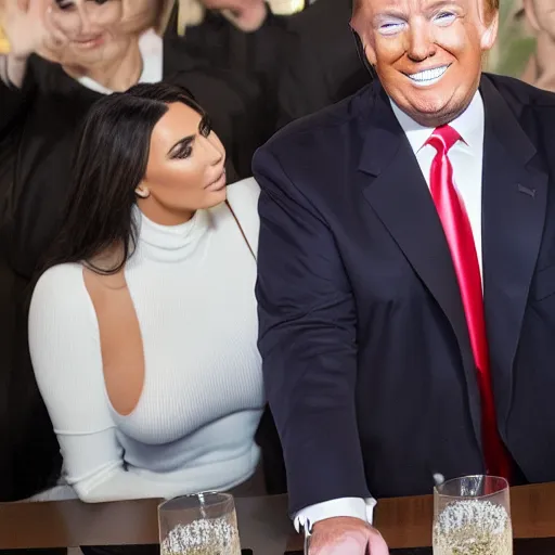 Prompt: Donald Trump as Kim Kardashian