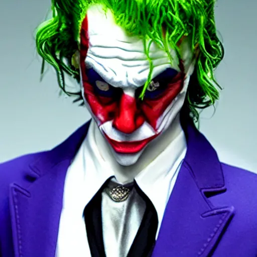 Image similar to playboi carti as the joker 4 k detailed super realistic