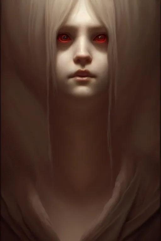 Image similar to a portrait of a creepy creature, illustration, soft lighting, soft details, dark mood, painting oil on canvas by Edmund Blair Leighton and Charlie Bowater and Wayne Barlowe octane render trending on artstation d&d characters, 4k, 8k, HD