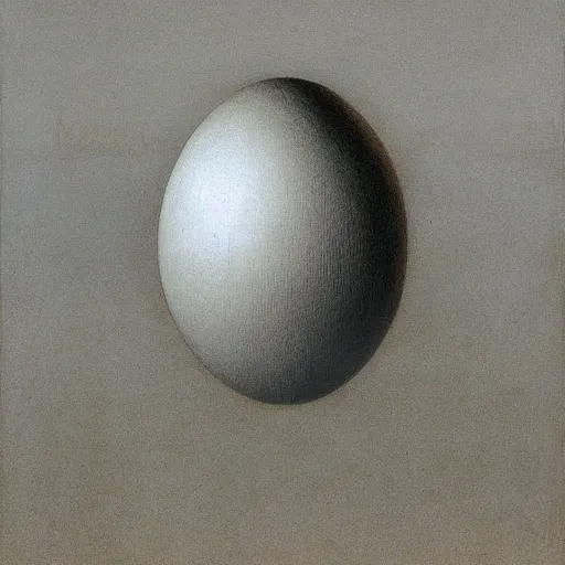 Prompt: the biggest egg ever seen, beksinski