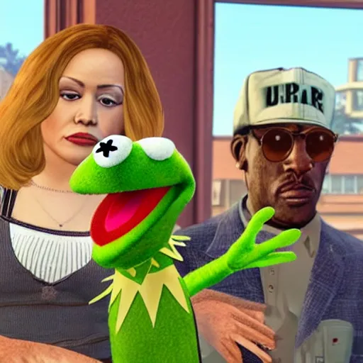 Image similar to muppets as characters in gta 5