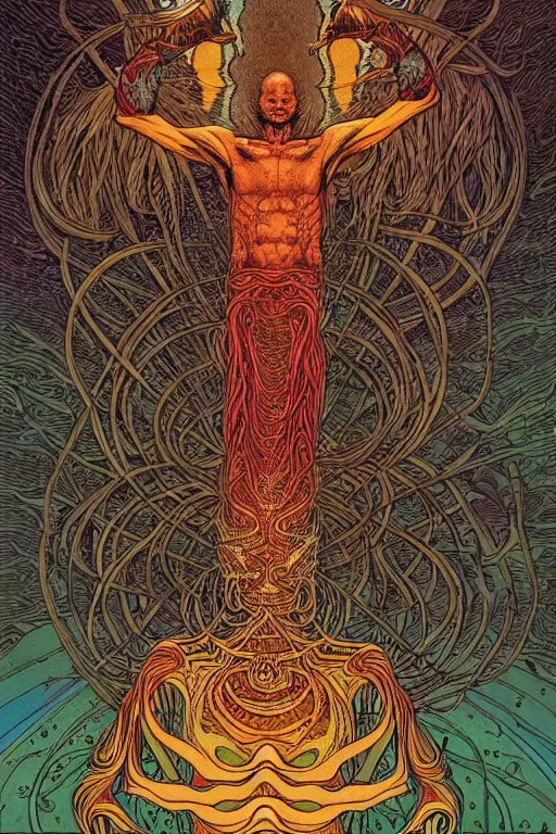 Image similar to The Ayahuasca Spirit, by Moebius