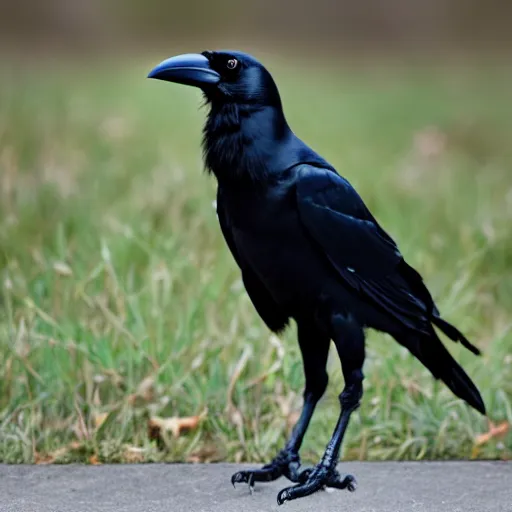 Prompt: a photo of a crow wearing a lab coat