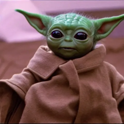 Prompt: a film still of baby yoda as a adult dying in battle in star wars realistic, detailed