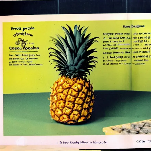 Image similar to color picture of Cheese & Pineapple Hedgehog from 1970's cookbook