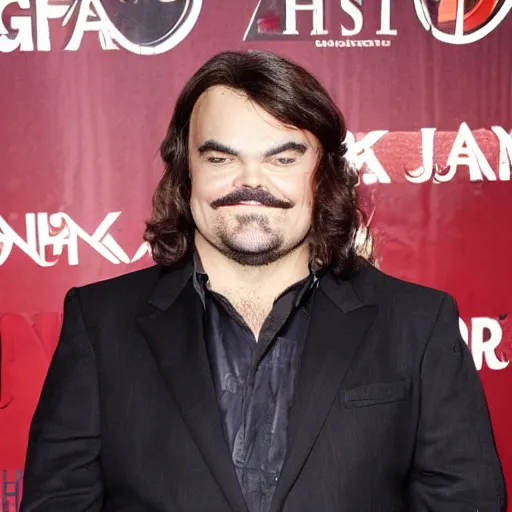 Image similar to jack black as michael jackson