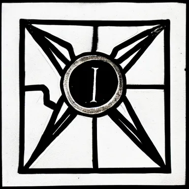 Prompt: an alchemical symbol for intention, minimalist, sigil, pen, pen and ink
