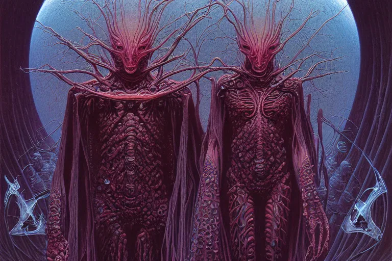 Prompt: stream of love and happiness, intricate, ultra high definition, ultra detailed, symmetry, sci - fi, dark fantasy, by wayne barlowe