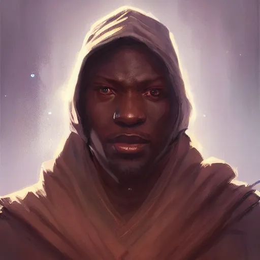 Image similar to portrait of a man by greg rutkowski, deji skywalker from star wars expanded universe, wearing jedi robes, he is about 2 0 years old, highly detailed portrait, digital painting, artstation, concept art, smooth, sharp foccus ilustration, artstation hq
