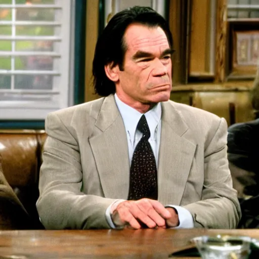 Image similar to Tommy Lee Jones as the new boss of Rachel in Friends