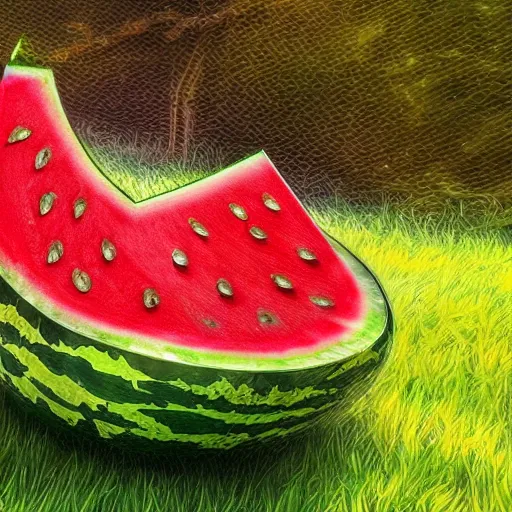 Image similar to stunning award winning hyperrealistic hdr 8 k highly detailed photo of a car watermelon