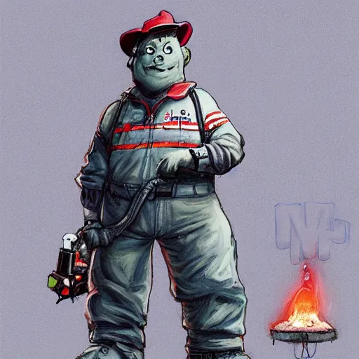 Image similar to the ghostbusters marshmallow man wearing timberlands and a yankee hat smoking a joint walking threw new york city, highly detailed portrait, digital painting, artstation, concept art, smooth, sharp foccus ilustration, artstation hq