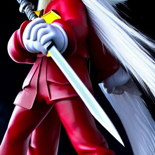 Image similar to super mario as sephiroth, highly detailed, extremely high quality, hd, 4 k, 8 k, canon 3 0 0 mm, professional photographer, 4 0 mp, lifelike, top - rated, award winning, realistic, detailed lighting, detailed shadows, sharp, no blur, edited, corrected, trending