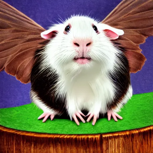 Image similar to guinea pig with wings