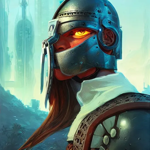 Image similar to cyberpunk viking helmet mask warrior goddess robot ninja fantasy, art gta 5 cover, official fanart behance hd artstation by jesper ejsing, by rhads, makoto shinkai and lois van baarle, ilya kuvshinov, ossdraws