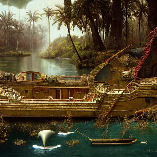 Image similar to paint surrealist 🚢, ferdinand knab, high definition and detailed 4 k