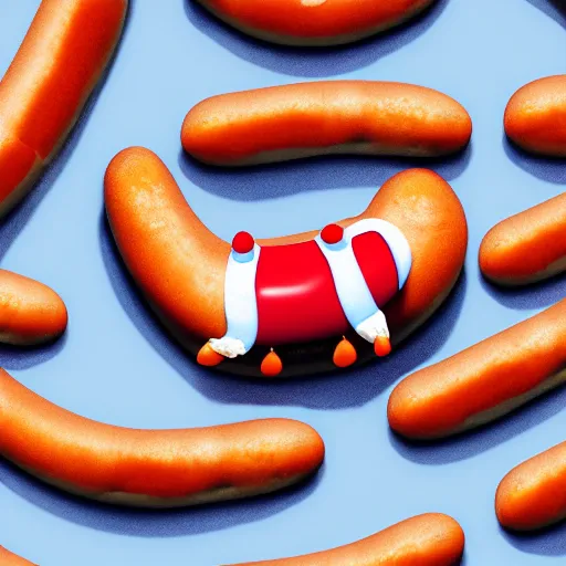 hotdog floating in a pool of milk, surreal, | Stable Diffusion | OpenArt