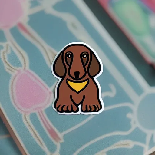 Image similar to cute dachshund sticker