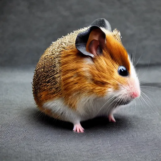 Prompt: armored hamster