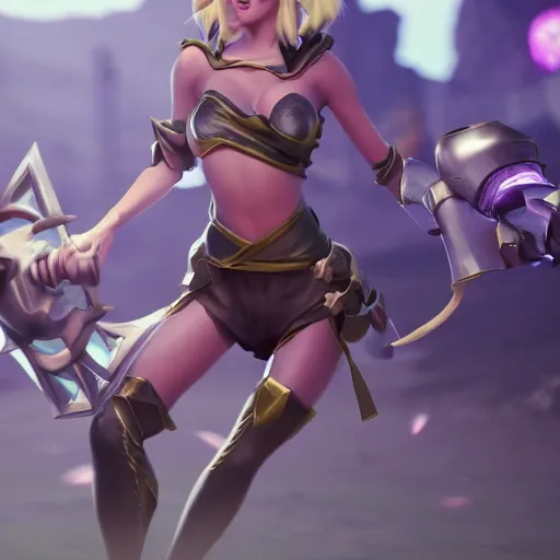 Image similar to still of pretty Riven (League of Legends) in KDA music video. 3d render, octane render, game art, realistic, highly detailed, trending on artstation, 4k, trending on artstation, pixar, cgsociety, unreal engine 5, redshift render, trending on artstation, blender, behance, cg