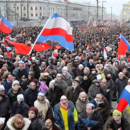 Image similar to oppositional protest in russia