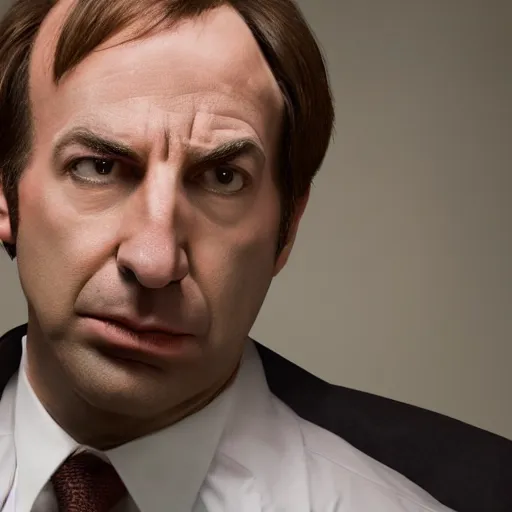 Image similar to super high quality saul goodman, realistic photorealistic high-resolution saul Goodman, very saul goodman, high def, saul, saul Goodman, better call saul, better call saul Goodman, 8k, 4k, professional, depth of field, sigma art 85mm f1.4, large sensor dslr, professional photo, saul goodman, very very saul goodman