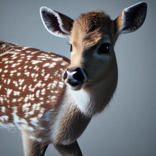 Prompt: hyperrealistic dslr film still of peter grohl disguised as ( baby deer, foal ), stunning 8 k octane comprehensive 3 d render, inspired by istvan sandorfi & greg rutkowski & unreal engine, perfect symmetry, dim volumetric cinematic lighting, extremely hyper - detailed, incredibly real lifelike attributes & flesh texture, intricate, masterpiece, artstation, stunning