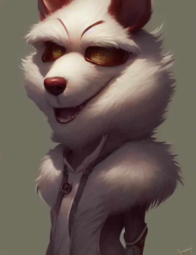 Prompt: male anthropomorphic furry | | cute - fine - face, pretty face, key visual, realistic shaded perfect face, fine details by stanley artgerm lau, wlop, rossdraws, james jean, andrei riabovitchev, marc simonetti, and sakimichan, trending on artstation