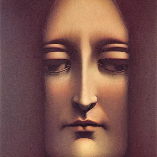 Image similar to monalisa by ZDZISŁAW BEKSIŃSKI