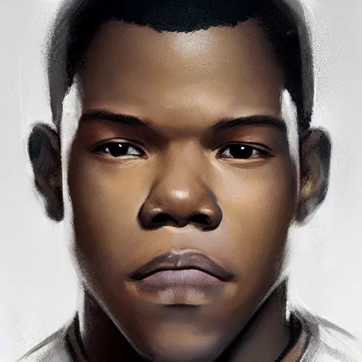 Prompt: portrait of a man by greg rutkowski, young jedi kinght that looks like john boyega, wearing jedi robes, star wars expanded universe, he is about 3 0 years old, highly detailed portrait, digital painting, artstation, concept art, smooth, sharp foccus ilustration, artstation hq