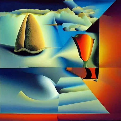 Image similar to An award winning painting called “a lucid dream”, in the style of salvador dali