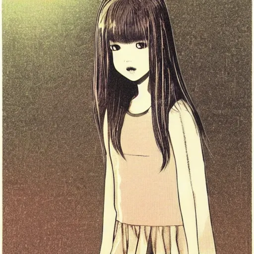 Image similar to a pretty little girl, by asano inio,