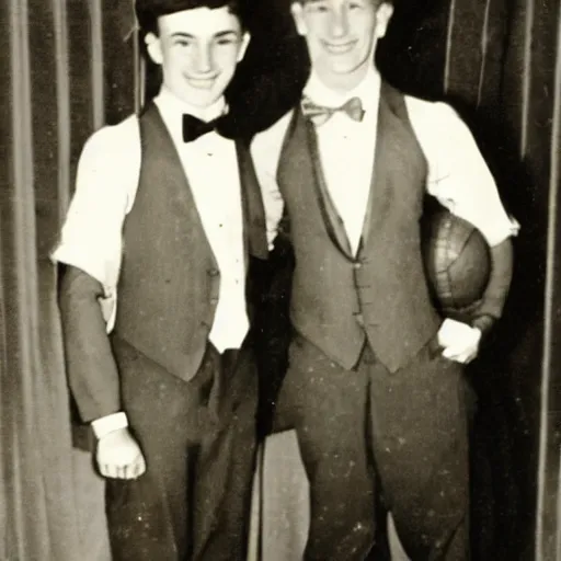 Image similar to vintage gay couple on high school prom